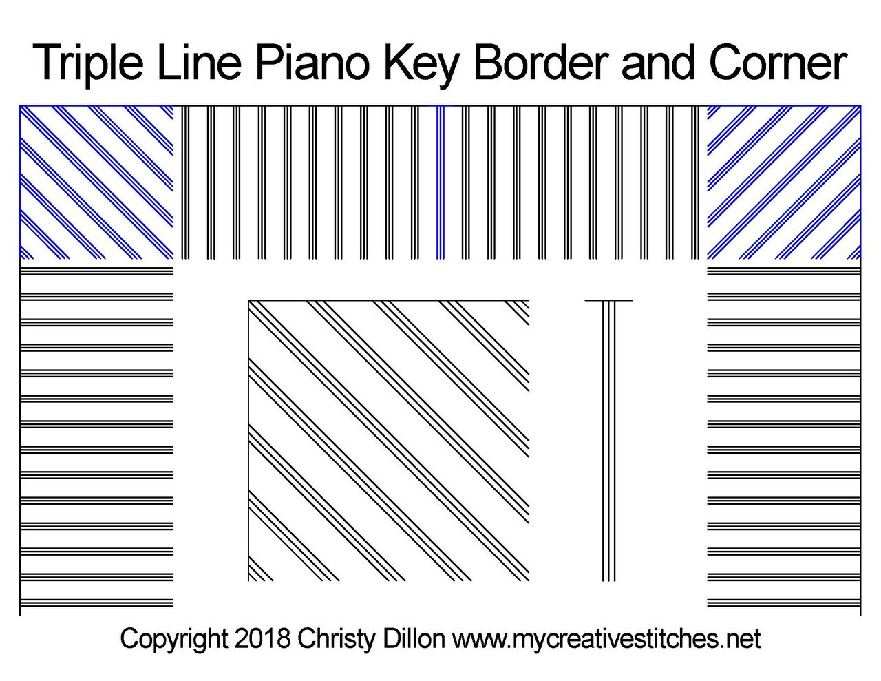 Piano Key Borders Set - My Creative Stitches