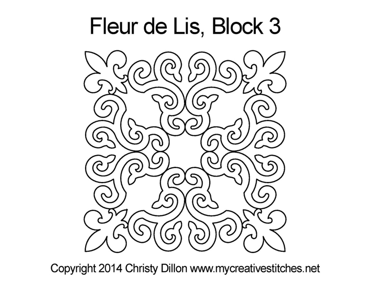 Fleur de Lis, Block 3 fleur-de-lis-block-3