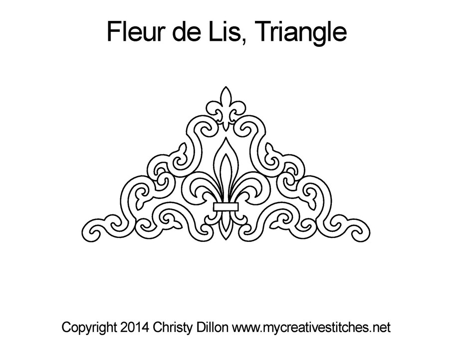Fleur de Lis Triangle - Main Image