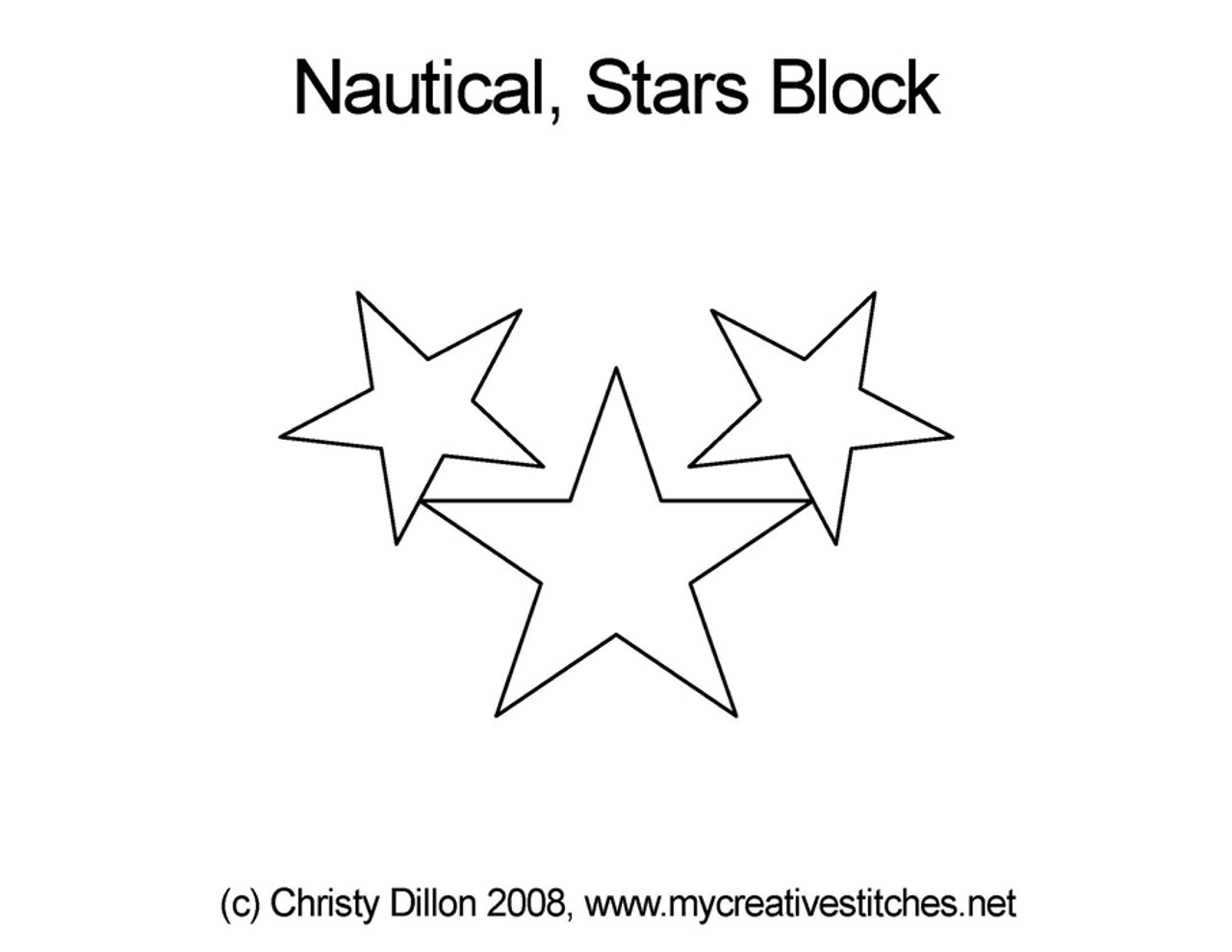 nautical star stencils