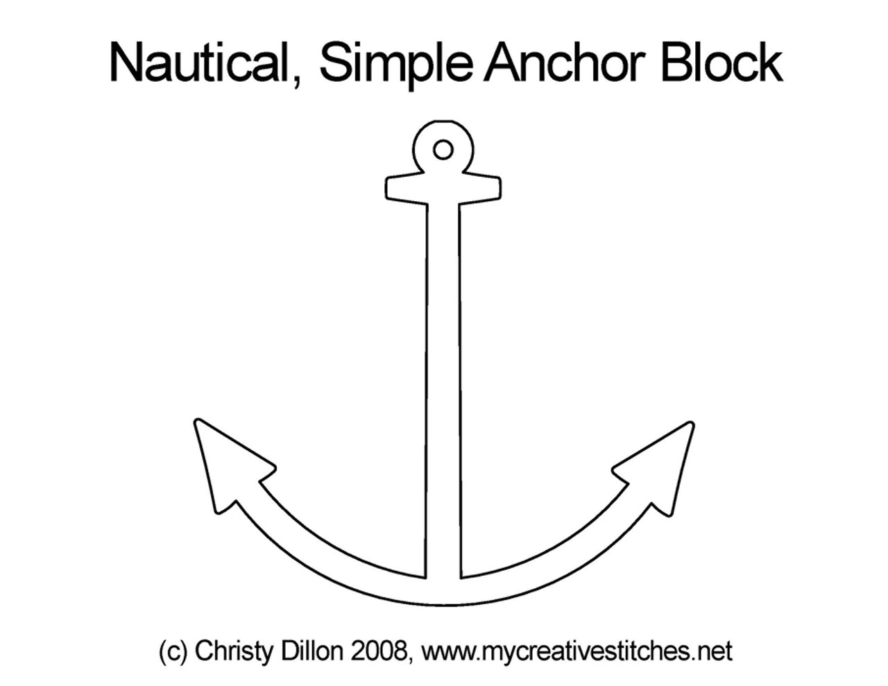 Nautical Simple Anchor Block - My Creative Stitches nautical-simple-anchor-block-my-creative-stitches
