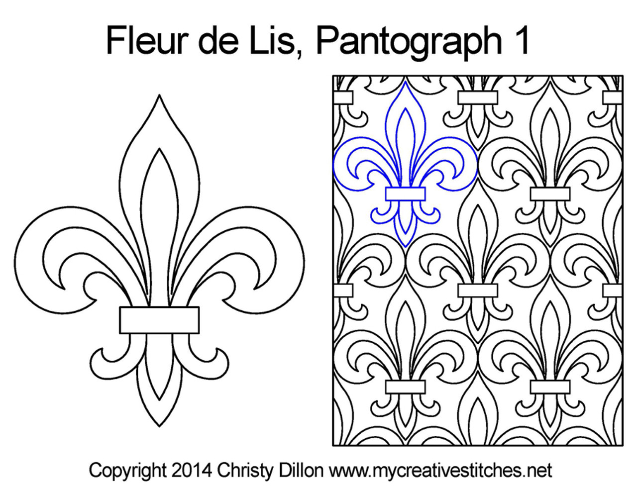 Fleur De Lis Diamond Pattern Wired Edge Ribbon