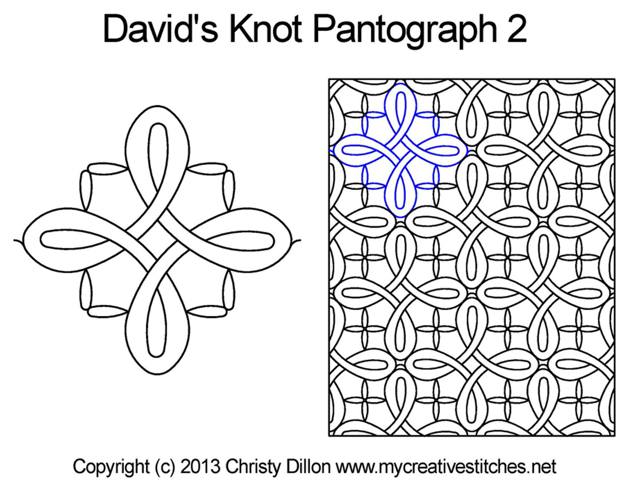 David's Knot Edge-to-Edge 2 - My Creative Stitches