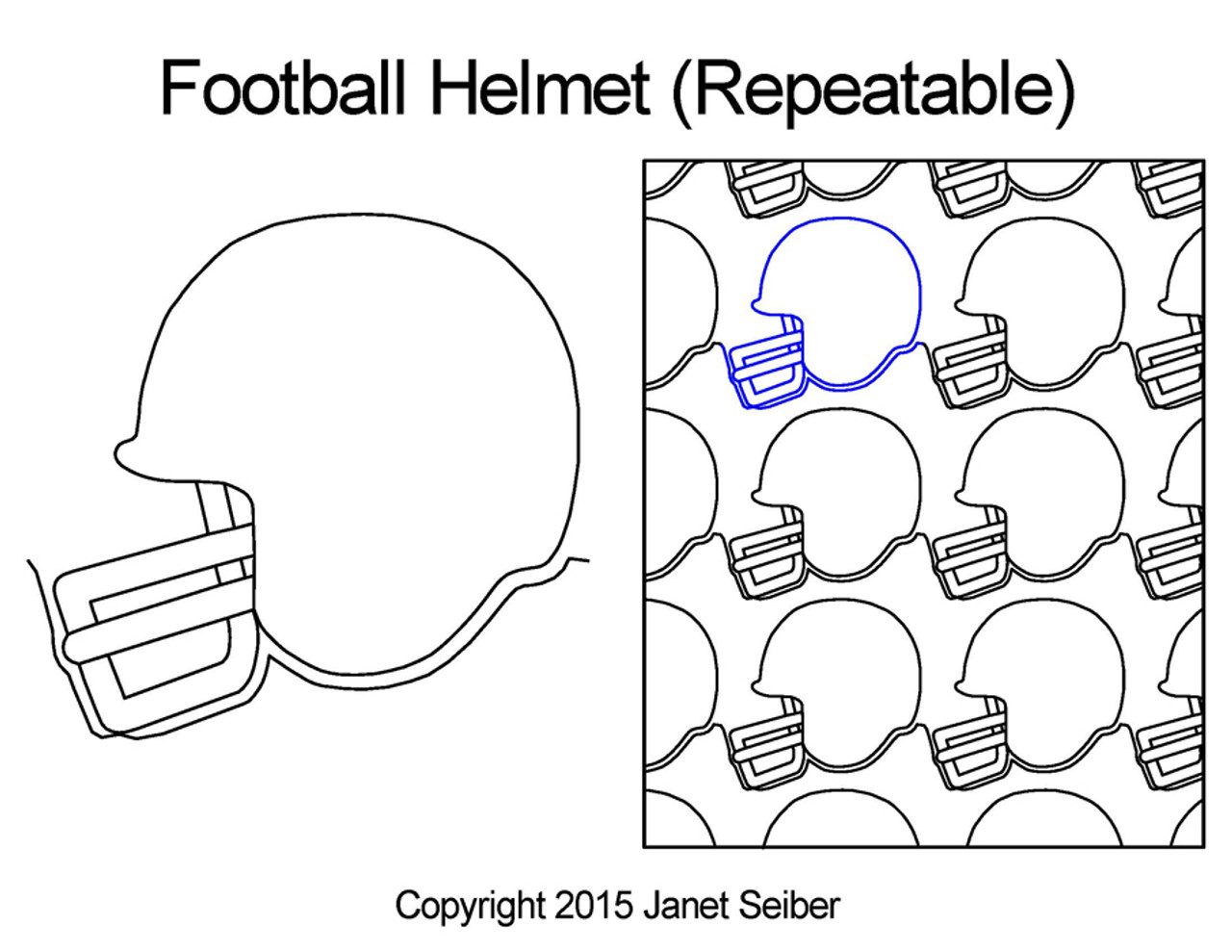 football helmet template front view