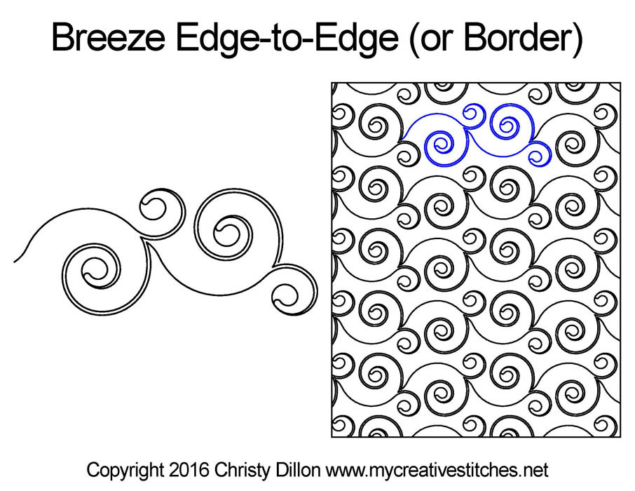 Breeze Edge-to-Edge or Border - My Creative Stitches