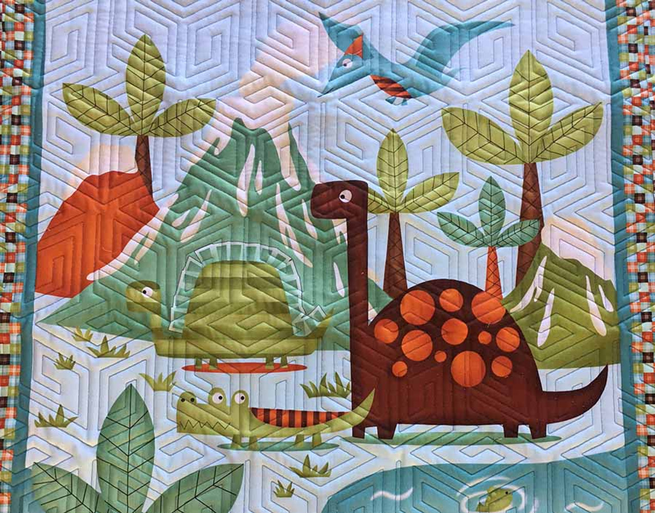 Computerized Quilting Pattern Optical Illusion Edge-to-Edge
