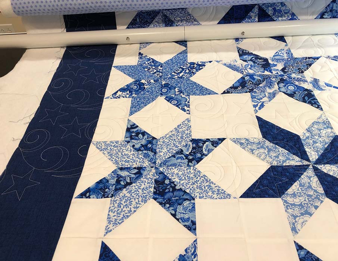 HIME LLIC COLOR ラスト1点 Computerized Quilting Pattern Star Struck Edge-to-Edge 2