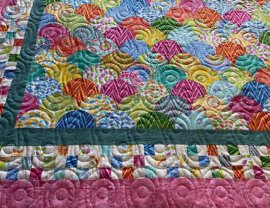 Computerized Quilting Pattern Ribbon Candy Pearls Edge-to-Edge