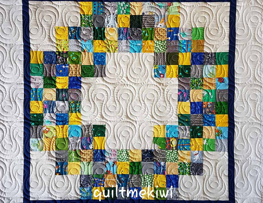 Computerized Quilting Pattern Ribbon Candy Pearls Edge-to-Edge
