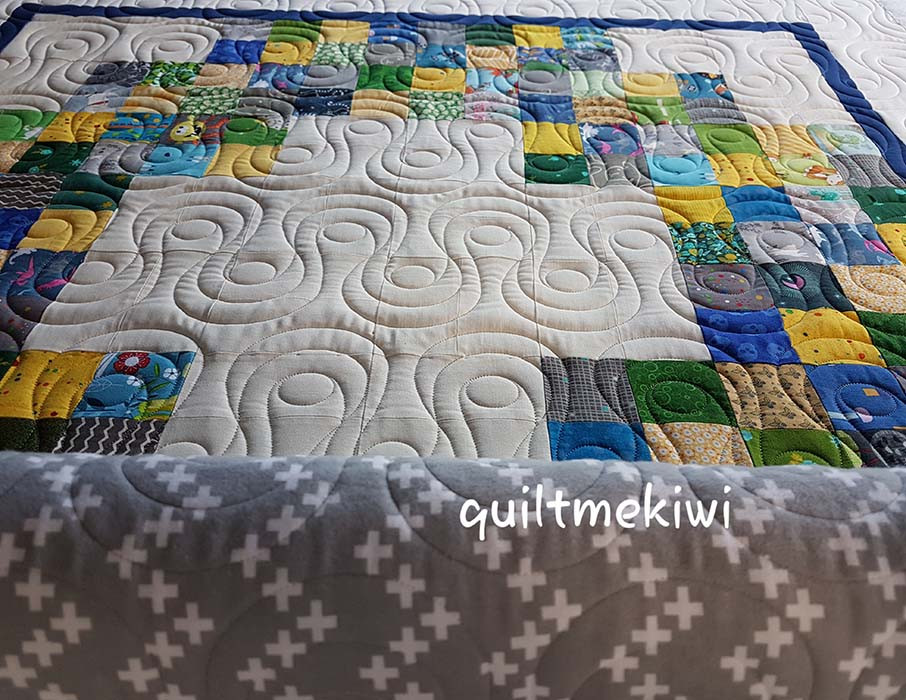 Computerized Quilting Pattern Ribbon Candy Pearls Edge-to-Edge