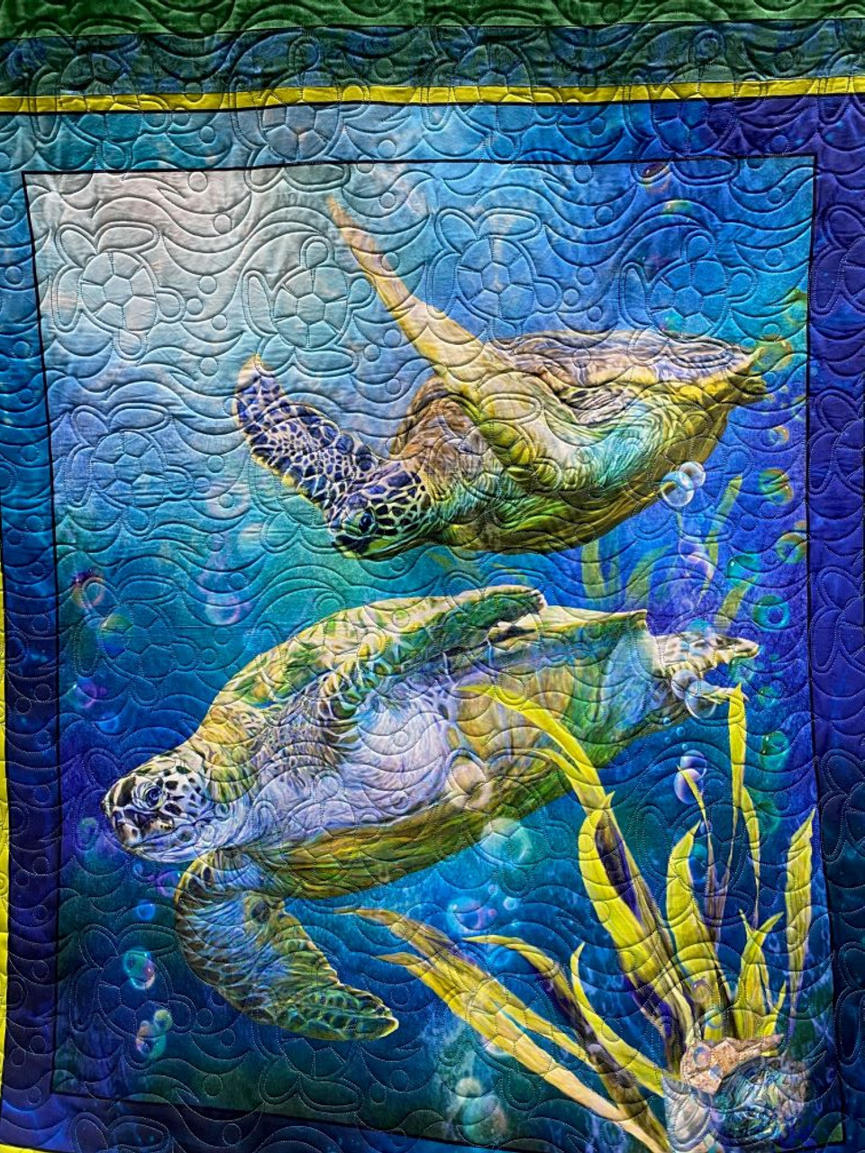 Computerized Quilting Pattern Turtle Edge-to-Edge