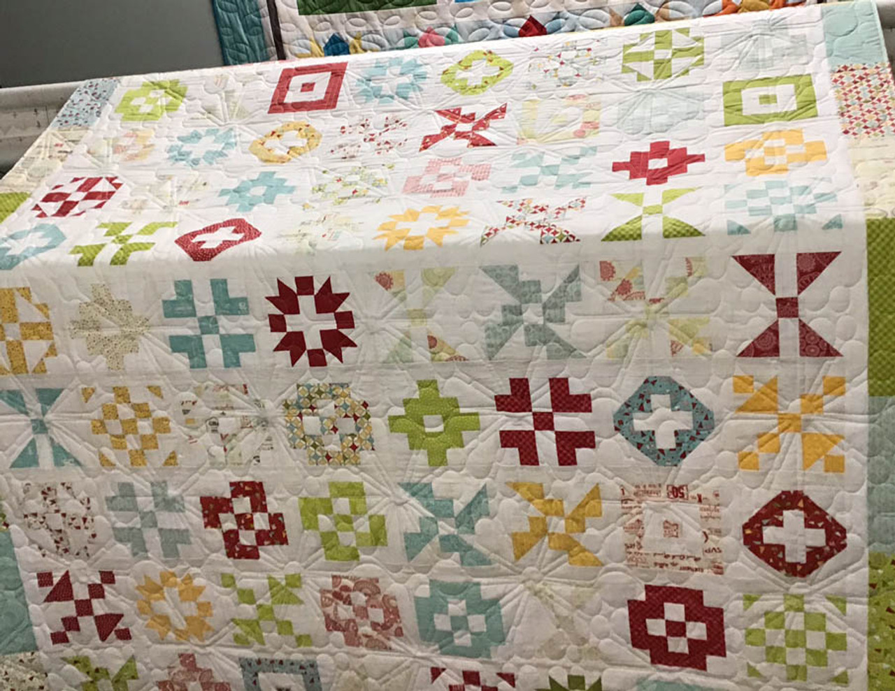 Computerized Quilting Pattern Siena Sunflower Edge-to-Edge