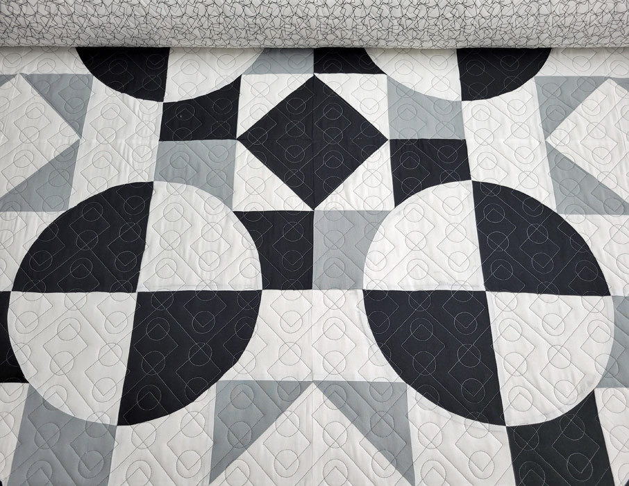 Computerized Quilting Pattern Geometric Tangent Edge-to-Edge 2