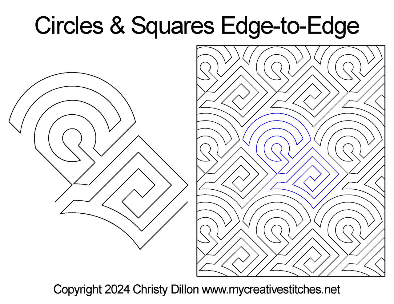 Circles and Squares Edge-to-Edge