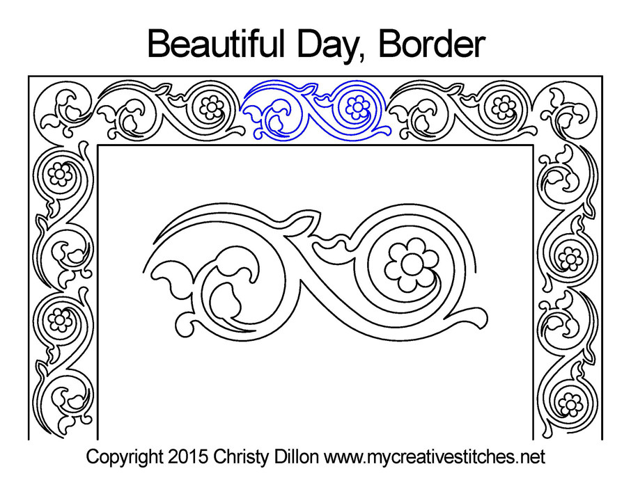 Beautiful Day Edge-to-Edge - My Creative Stitches