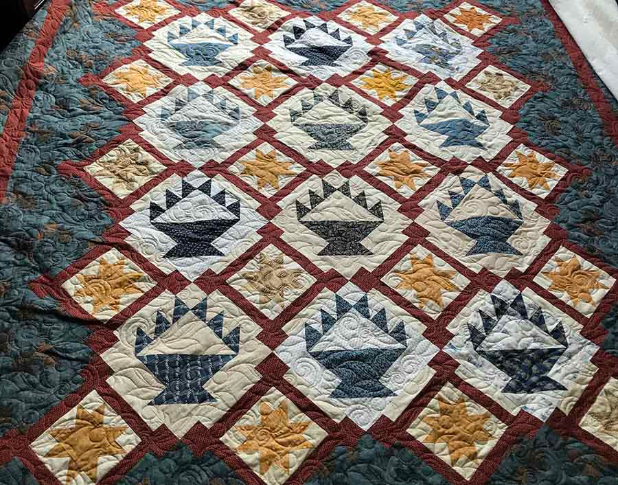 Computerized Quilting Pattern Virginia Creeper EdgetoEdge