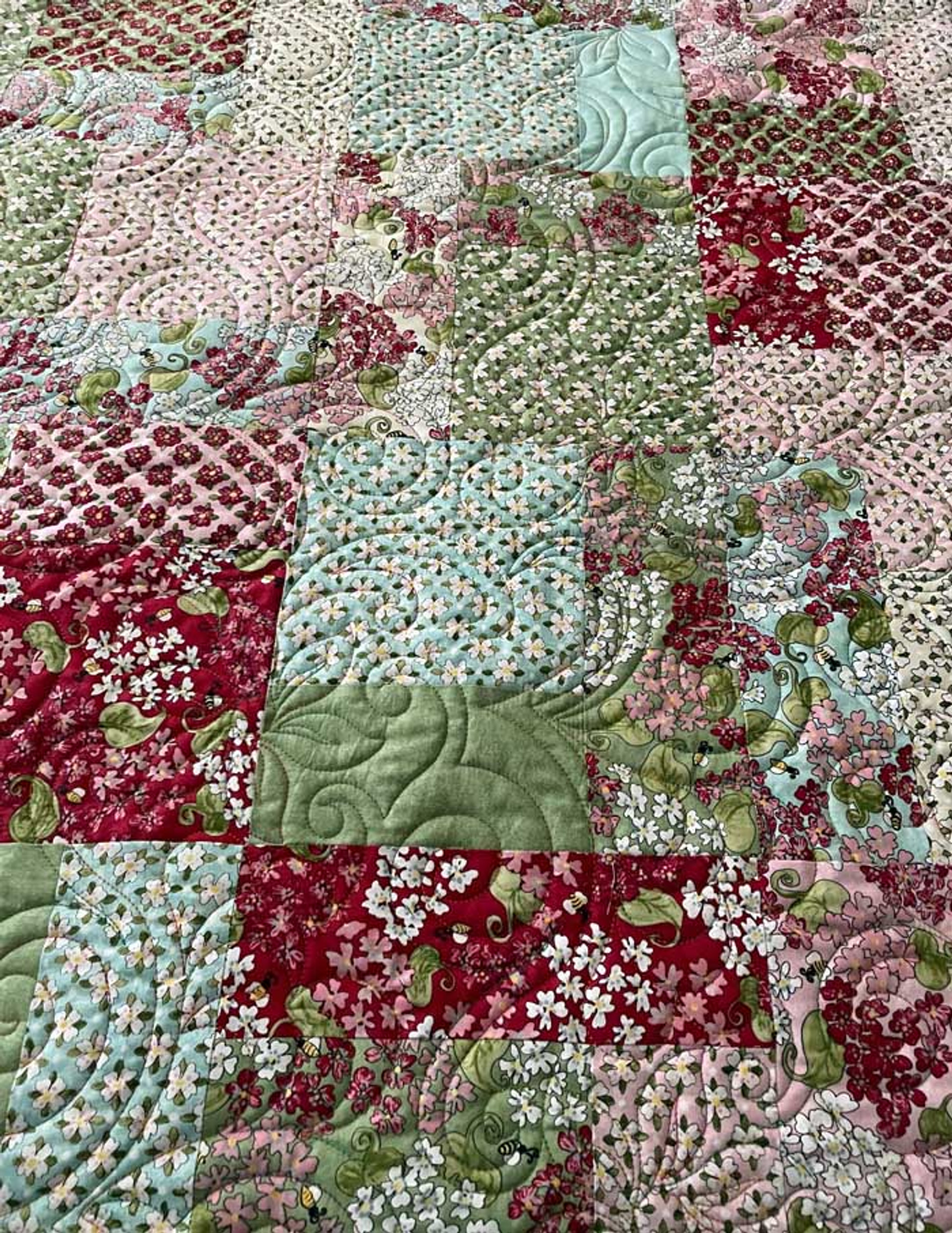 Computerized Quilting Pattern Snapdragon Edge-to-Edge 2