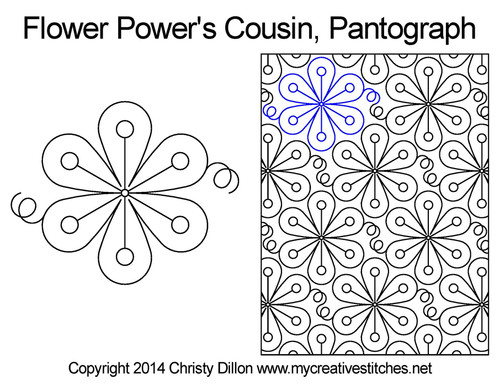 Flower Power's Cousin Edge-to-Edge digital design