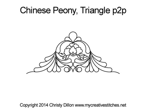 Chinese Peony Triangle Point-to-Point