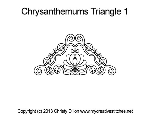 Chrysanthemums Triangle 1