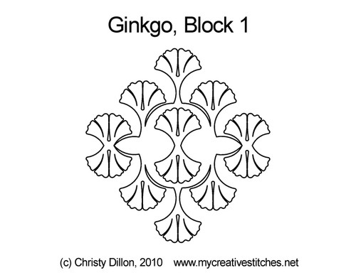 Ginkgo Leaf, Block 1