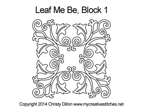 Leaf Me Be, Block 1