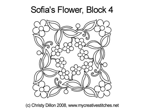 Sofia's Flower Block 4