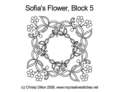 Sofia's Flower Block 5