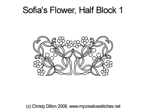 Sofia's Flower, Half Block 1