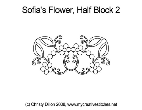 Sofia's Flower, Half Block 2