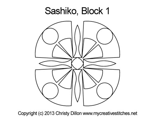 Sashiko, Block 1