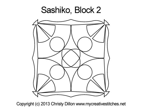 Sashiko Block 2