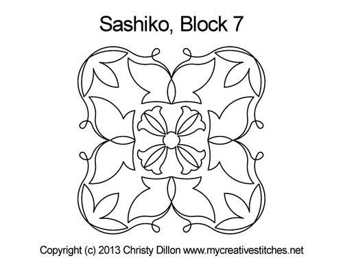 Sashiko, Block 7