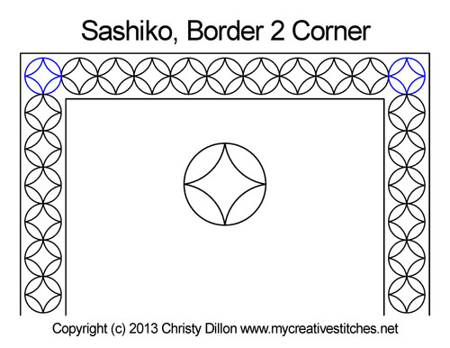 Sashiko Corner 2 quilting patterns