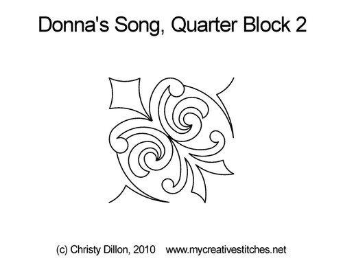 Donna's Song, Quarter Block 2