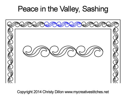 Peace in the Valley Sashing