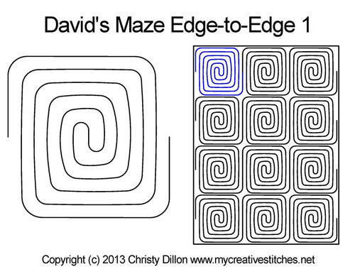David's Maze Edge-to-Edge 1