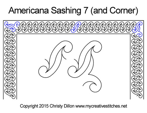 Americana Sashing 7 & Corner