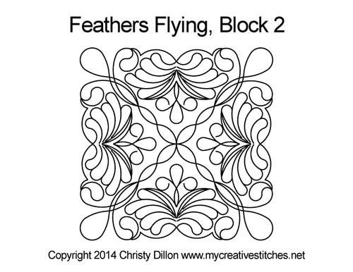 Feathers Flying Block 2