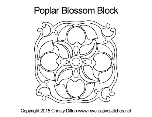 Poplar Blossom Block