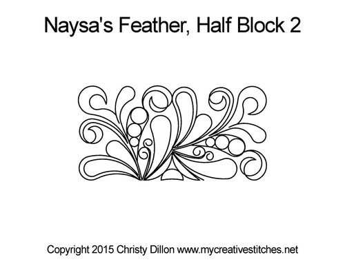 Naysas Feather Half Block 2