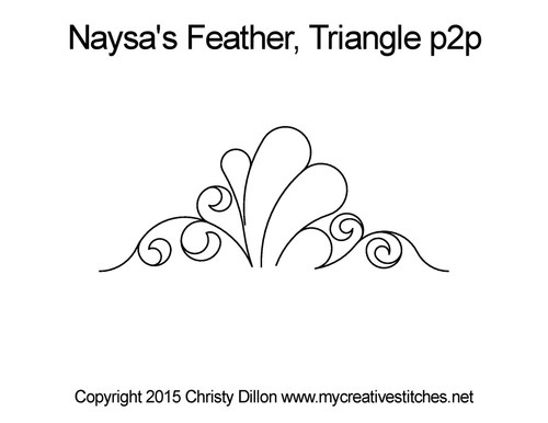 Naysa's Feather Triangle Point-to-Point