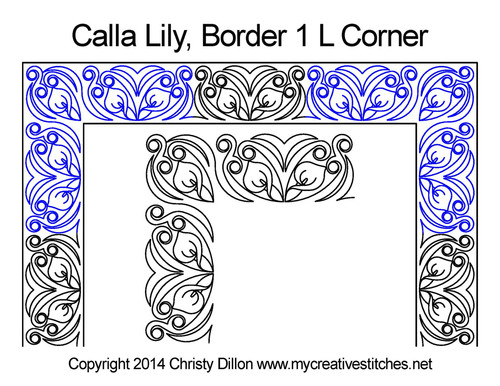 Calla Lily Corner 1 pattern