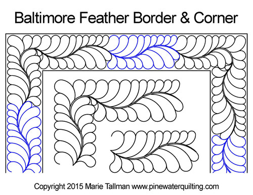 Marie Tallman Baltimore Border and Corner quilt design