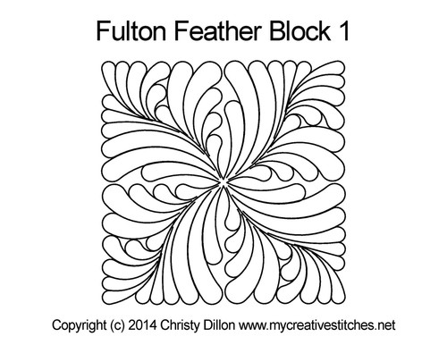Fulton Feather, Block 1
