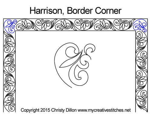 Harrison Corner quilt pattern