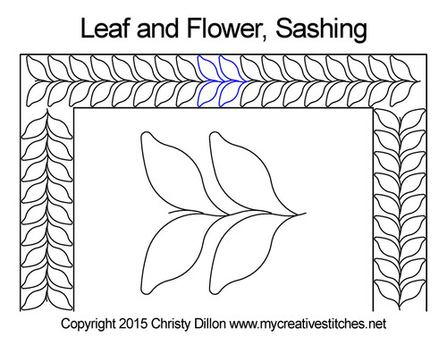 Leaf and Flower Sashing