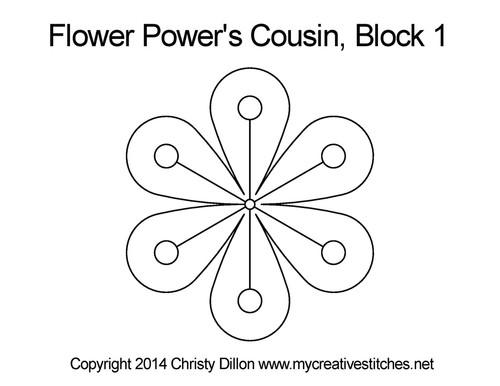 Flower Power's Cousin Block 1