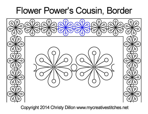 Flower Power's Cousin Border quilt design