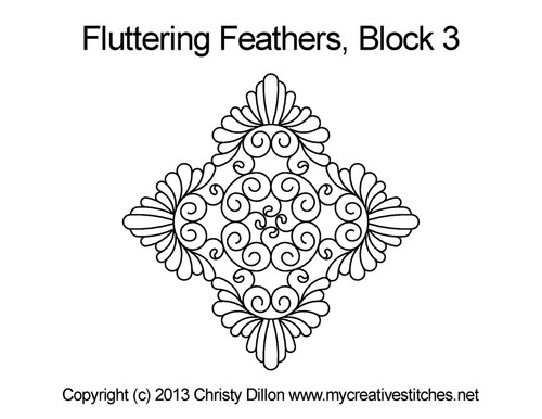 Fluttering Feathers, Block 3